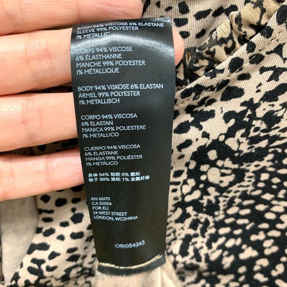 ANTHROPOLOGIE MAEVE Jacquin Animal Print Peasant Blouse Sz‎ XS - Picture 10 of 10